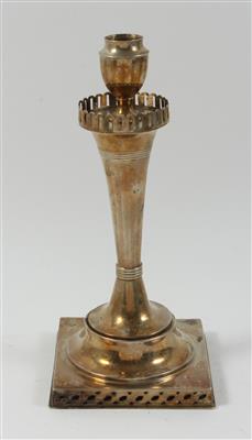 Russischer Silber Kerzenleuchter, - Saisoneröffnungs-Auktion Antiquitäten & Bilder