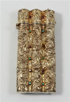 Silber vergoldete Deckeldose, - Antiques and Paintings