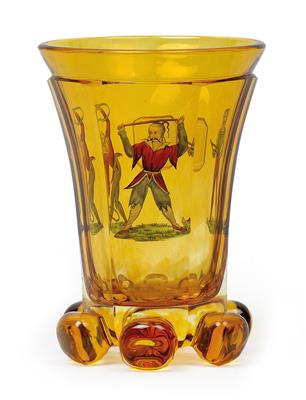 A beaker featuring Chinese artists, - Starožitnosti (Nábytek, Sochařská díla, Sklo, Porcelán)