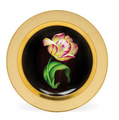 A botanical plate "Tulipa gesneriana", - Works of Art (Furniture, Sculptures, Glass, Porcelain)