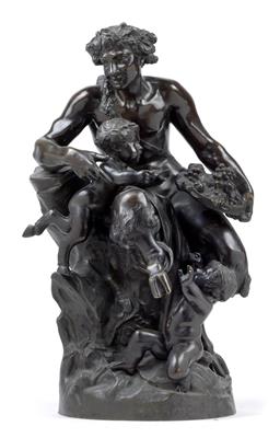 Clodion – A faun with children, - Starožitnosti (Nábytek, Sochařská díla, Sklo, Porcelán)