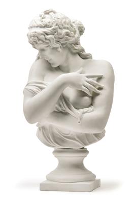 A bust of a lady, - Works of Art (Furniture, Sculptures, Glass, Porcelain)