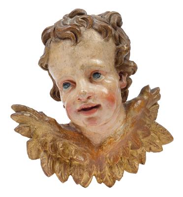 An angel’s head, - Oggetti d'arte (mobili, sculture, vetri, porcellane)