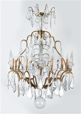 A French chandelier, - Works of Art (Furniture, Sculptures, Glass, Porcelain)