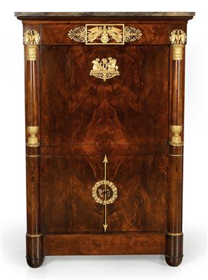 French secrétaire a abattant, - Works of Art (Furniture, Sculptures, Glass, Porcelain)