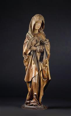 A Gothic grieving Madonna, - Starožitnosti (Nábytek, Sochařská díla, Sklo, Porcelán)