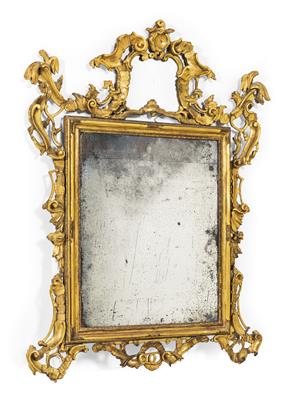 Large Rococo wall mirror, - Works of Art (Furniture, Sculptures, Glass, Porcelain)