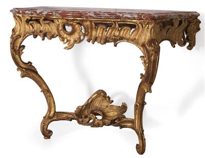 Outstanding South German Rococo console table, - Starožitnosti (Nábytek, Sochařská díla, Sklo, Porcelán)