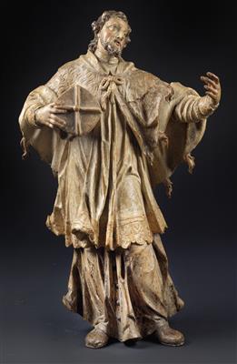 St John of Nepomuk, - Works of Art (Furniture, Sculptures, Glass, Porcelain)