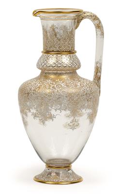 A Lobmeyr pitcher, - Starožitnosti (Nábytek, Sochařská díla, Sklo, Porcelán)