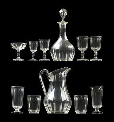 A Lobmeyr drinks service, - Oggetti d'arte (mobili, sculture, vetri, porcellane)