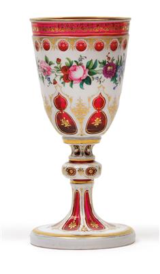 A goblet, - Works of Art (Furniture, Sculptures, Glass, Porcelain)