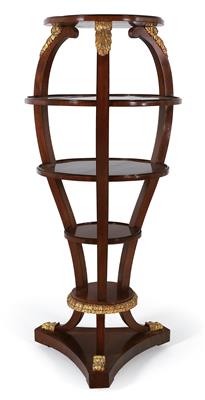 Rare model of a freestanding Viennese Biedermeier étagère, - Works of Art (Furniture, Sculptures, Glass, Porcelain)