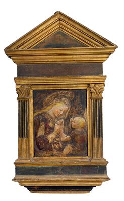 Workshop of Desiderio da Settignano, Madonna and Child, - Starožitnosti (Nábytek, Sochařská díla, Sklo, Porcelán)