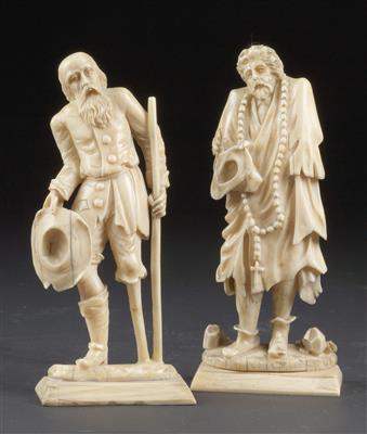 2 crib figures, - Oggetti d'arte