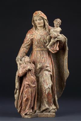 The Virgin and Child with St Anne, - Oggetti d'arte