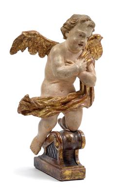 A Baroque angel on a volute, - Works of Art