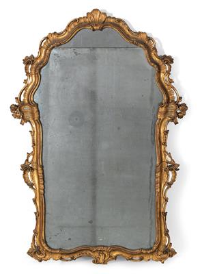 Baroque wall mirror, - Starožitnosti