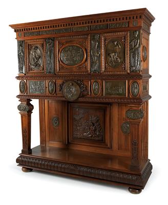 Wide Historicist cabinet, - Starožitnosti