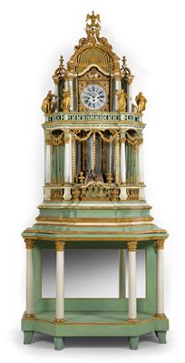 A large Baroque clock with automata - Works of Art