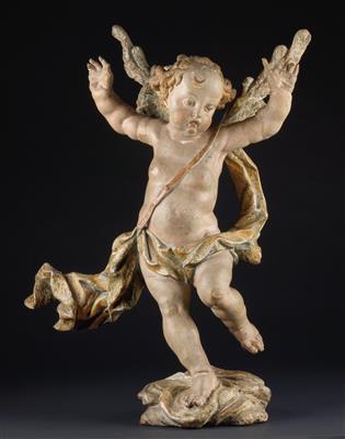 A jubilant Baroque angel, - Oggetti d'arte