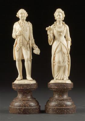 König Ludwig XVI. von Frankreich und Königin Marie Antoinette, - Antiquitäten