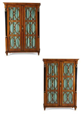 Pair of Biedermeier bookcases, - Works of Art