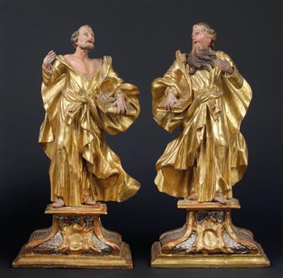 Two Baroque apostles, - Oggetti d'arte