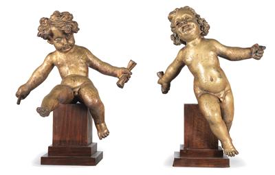 Two putti, - Oggetti d'arte