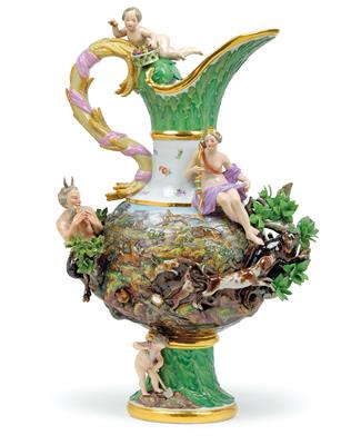"Die Erde" Elementen-Vase, - Antiquitäten