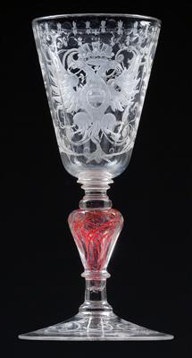 A Baroque goblet with coat of arms, - Works of Art