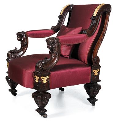 Library fauteuil, - Oggetti d'arte