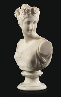 Bust of a young lady, - Oggetti d'arte