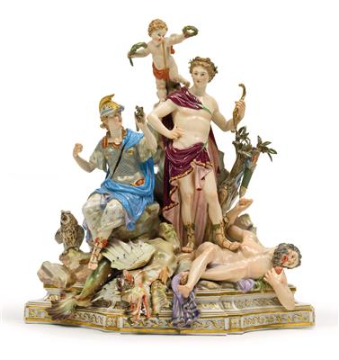 A major figural group "Apollo and Python" for Tsarina Catherine II., - Works of Art