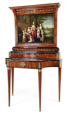 Outstanding and extremely rare Viennese Empire combination table, - Works of Art