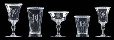 A Lobmeyr drinks set, - Oggetti d'arte