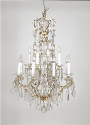 A pair of Lobmeyr chandeliers, - Starožitnosti