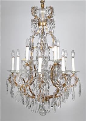 A pair of Lobmeyr chandeliers, - Works of Art