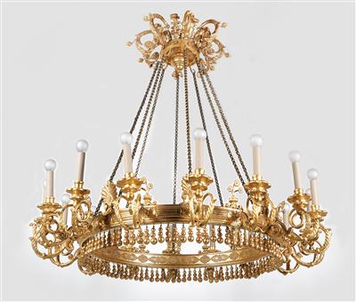 Splendid Viennese Biedermeier chandelier, - Works of Art