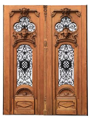 Rare historicist palace entrance door, - Works of Art