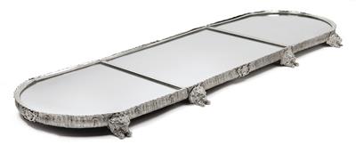 A mirrored tray, - Works of Art