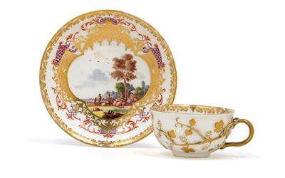 A cup with saucer, - Starožitnosti