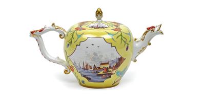 A teapot with lid, - Works of Art