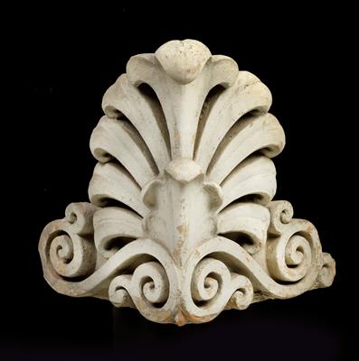 Two ornamental elements from the façade of a house, - Oggetti d'arte
