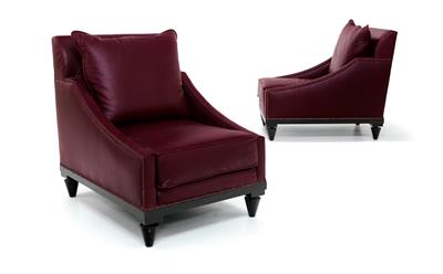 A pair of club armchairs, - Selected by Hohenlohe