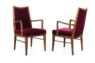 Two armchairs, - Selected by Hohenlohe