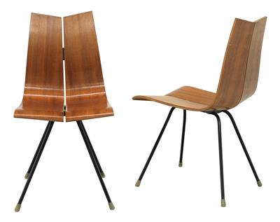 Two “GA” stacking chairs, - Selected by Hohenlohe