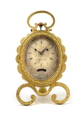 A small Viennese bronze table clock with calendar - Oggetti d'arte