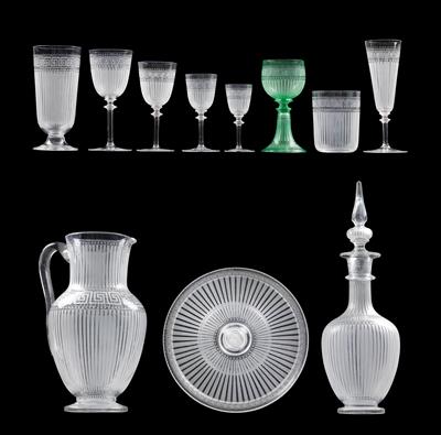 A Lobmeyr drinking service, - Oggetti d'arte