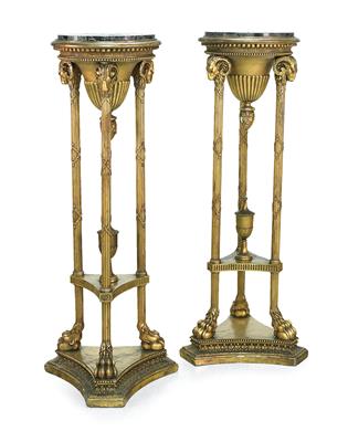 Pair of bust or flower stands in Neo-Classical revival style, - Starožitnosti